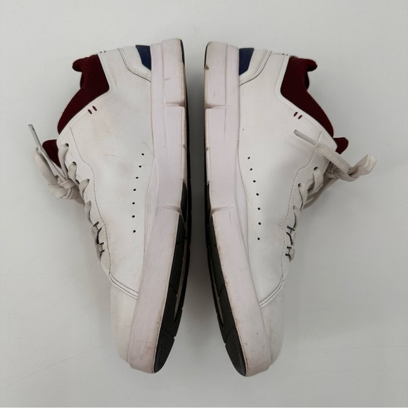 On Running White and Burgundy Athletic Shoes - Picture 4 of 7